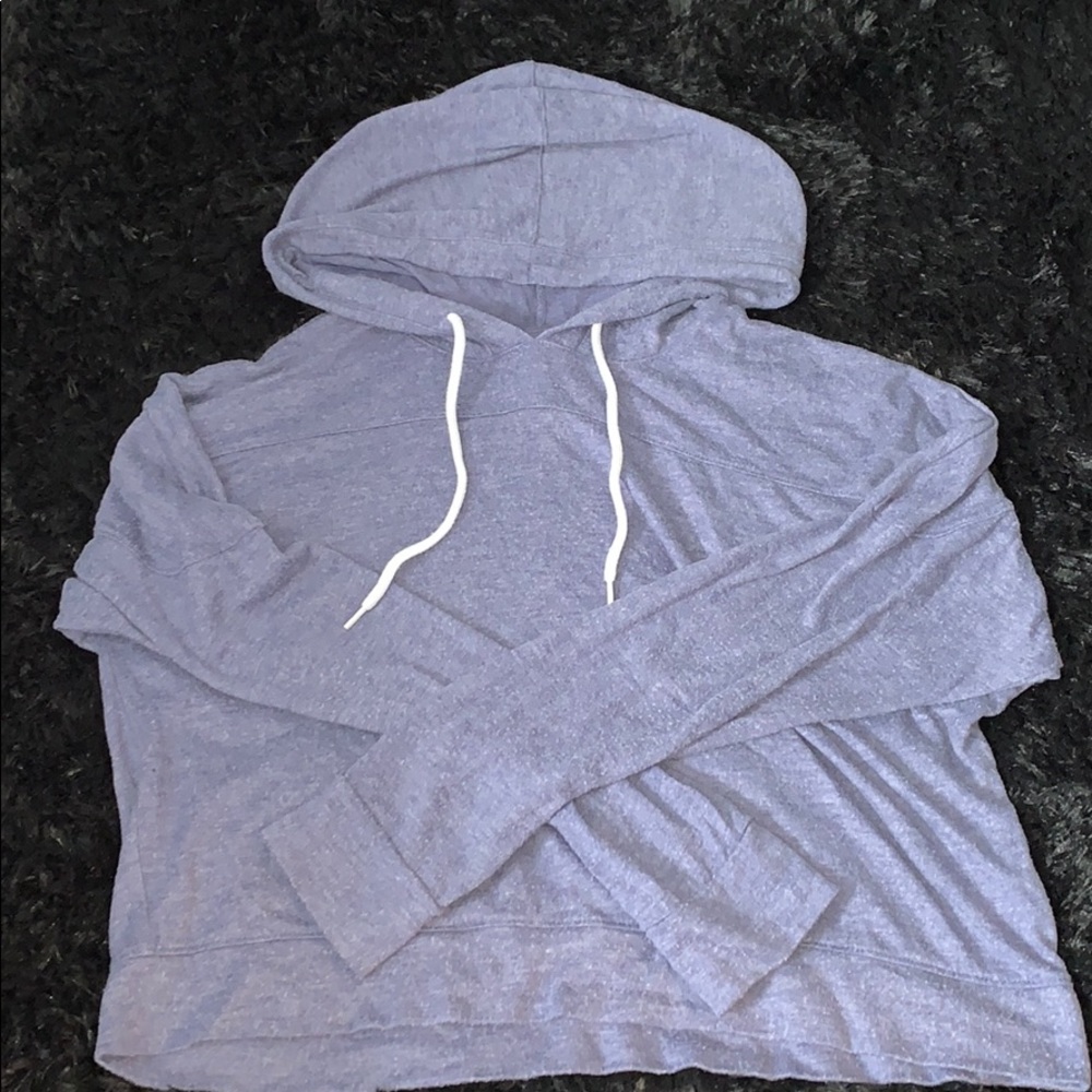Loose Cropped Hooded Sweater